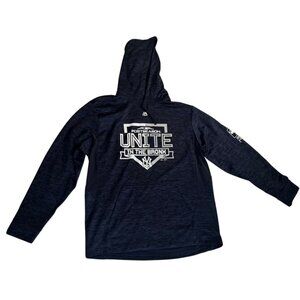 Majestic Authentic Postseason Unite In The Bronx Hoodie Large Navy Blue MLB